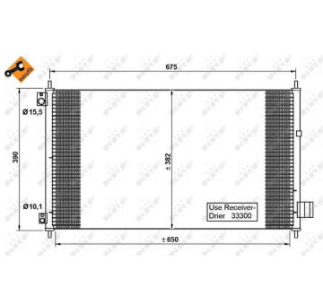 Kondenzátor, klimatizace NRF 35780