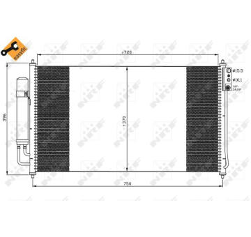Kondenzátor, klimatizace NRF35878