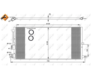 Kondenzátor, klimatizace NRF 35885