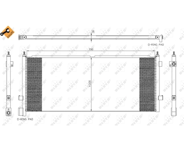 Kondenzátor, klimatizace NRF 35891