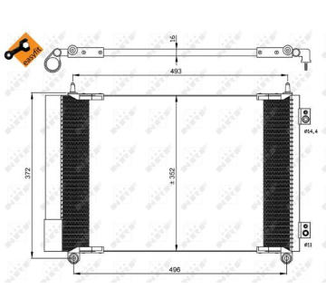 Kondenzátor, klimatizace NRF35899