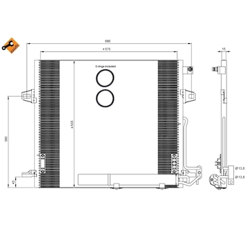 Kondenzátor, klimatizace NRF35927