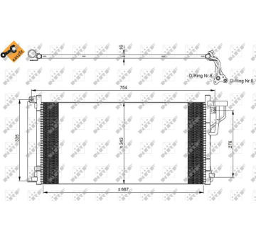 Kondenzátor, klimatizace NRF35962