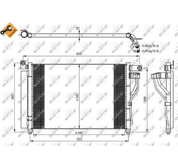 Kondenzátor, klimatizace NRF35964