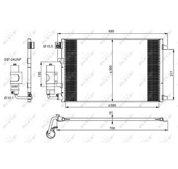 Kondenzátor, klimatizace NRF 35973