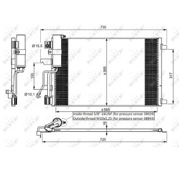 Kondenzátor, klimatizace NRF35975