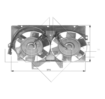 Větrák, chlazení motoru NRF 47036