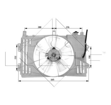 Větrák, chlazení motoru NRF 47053