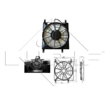 Větrák, chlazení motoru NRF47257