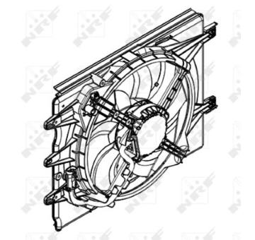 Větrák, chlazení motoru NRF 47595