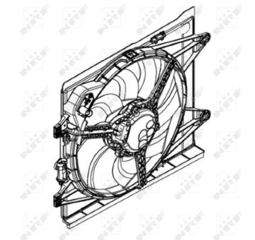 Větrák, chlazení motoru NRF 47598