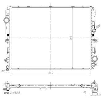 Chladič, chlazení motoru NRF 50041