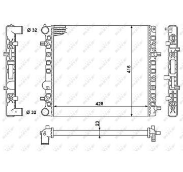 Chladič, chlazení motoru NRF 50140