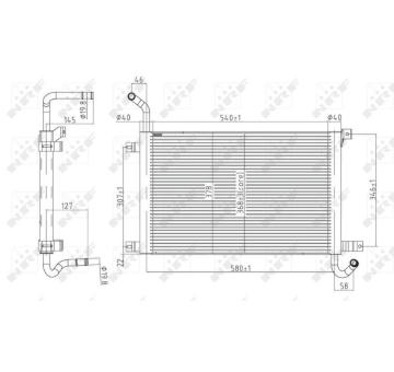 Chladič, chlazení motoru NRF 50144