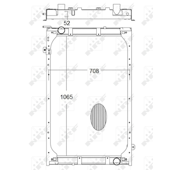 Chladič, chlazení motoru NRF 50193X