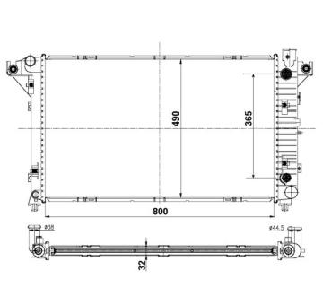 Chladič, chlazení motoru NRF 50248