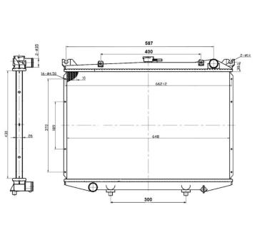 Chladič, chlazení motoru NRF 503492