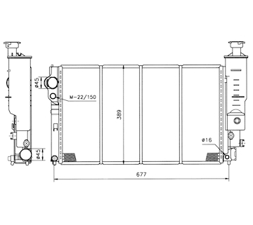 Chladič, chlazení motoru NRF 50401