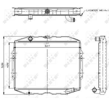 Chladič motora NRF 504115