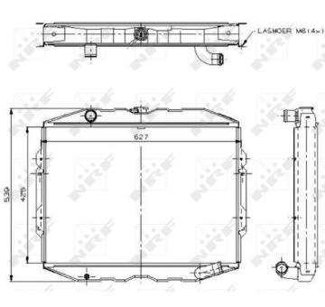 Chladič, chlazení motoru NRF 504115