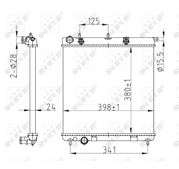 Chladič, chlazení motoru NRF 50429A