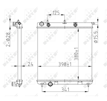 Chladič, chlazení motoru NRF 50429A