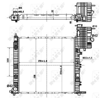Chladič, chlazení motoru NRF 50581