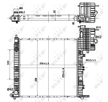 Chladič, chlazení motoru NRF50581