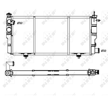 Chladič, chlazení motoru NRF 507120