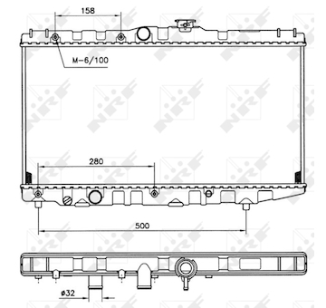 Chladič, chlazení motoru NRF 507581