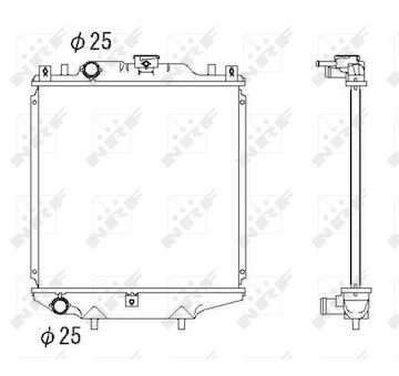 Chladič, chlazení motoru NRF 507643