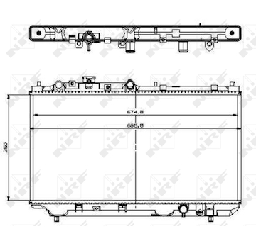 Chladič, chlazení motoru NRF 509512