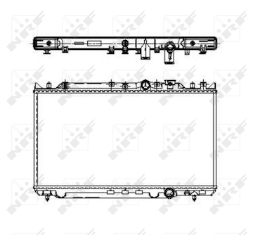 Chladič, chlazení motoru NRF 509653