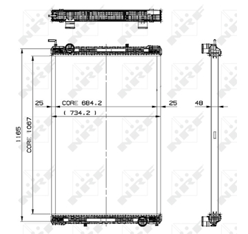 Chladič, chlazení motoru NRF 509885