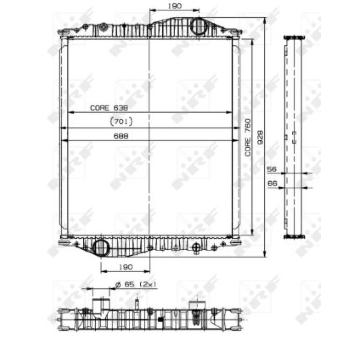 Chladič, hnací baterie NRF 509888