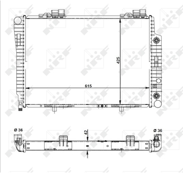 Chladič, chlazení motoru NRF 51281
