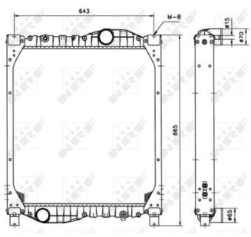 Chladič, chlazení motoru NRF 51589