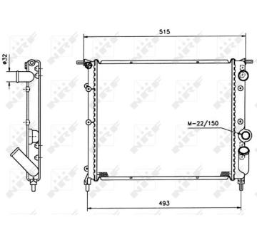 Chladič, chlazení motoru NRF 516259