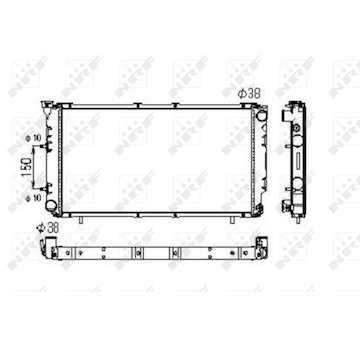 Chladič, chlazení motoru NRF 516671