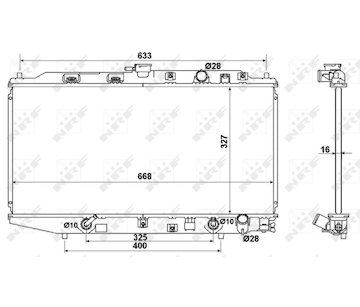 Chladič, chlazení motoru NRF 516728