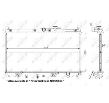 Chladič, chlazení motoru NRF 517722