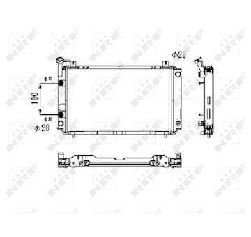 Chladič, chlazení motoru NRF 523495
