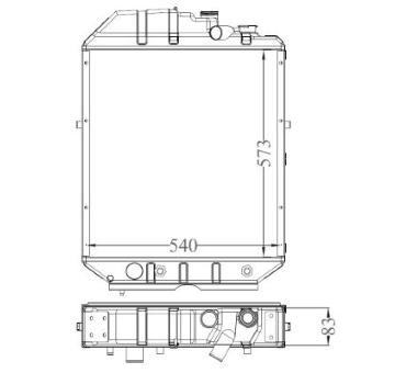Chladič, chlazení motoru NRF 530001