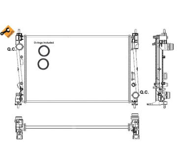 Chladič, chlazení motoru NRF 53017