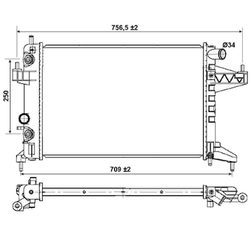 Chladič, chlazení motoru NRF 53035