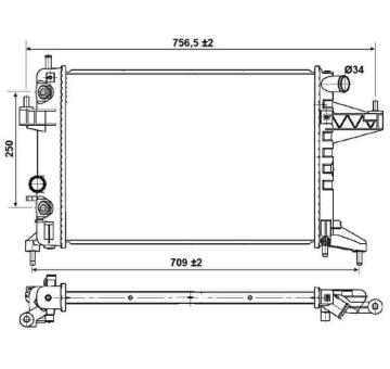 Chladič, chlazení motoru NRF 53035