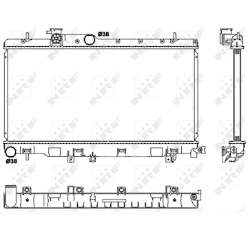Chladič, chlazení motoru NRF 53038