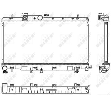 Chladič, chlazení motoru NRF 53038