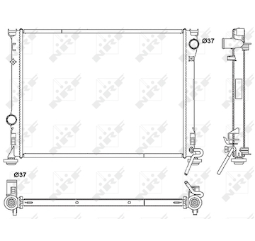 Chladič, chlazení motoru NRF53041