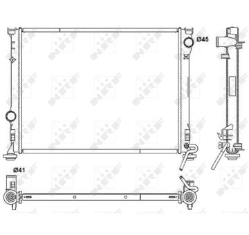 Chladič, chlazení motoru NRF 53042